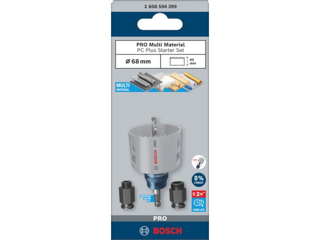 5-delni začetni komplet Bosch PRO Multi Material PC Plus, 2608594399